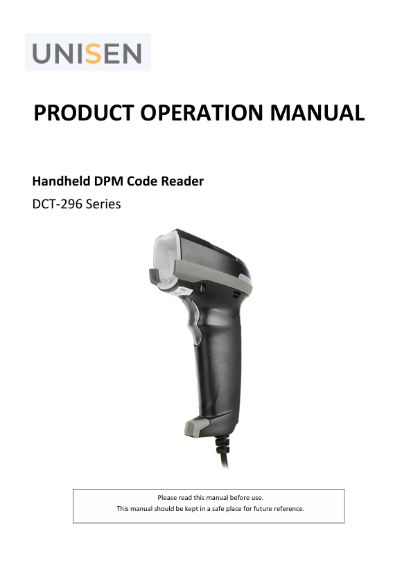 DCT-296 – MANUAL